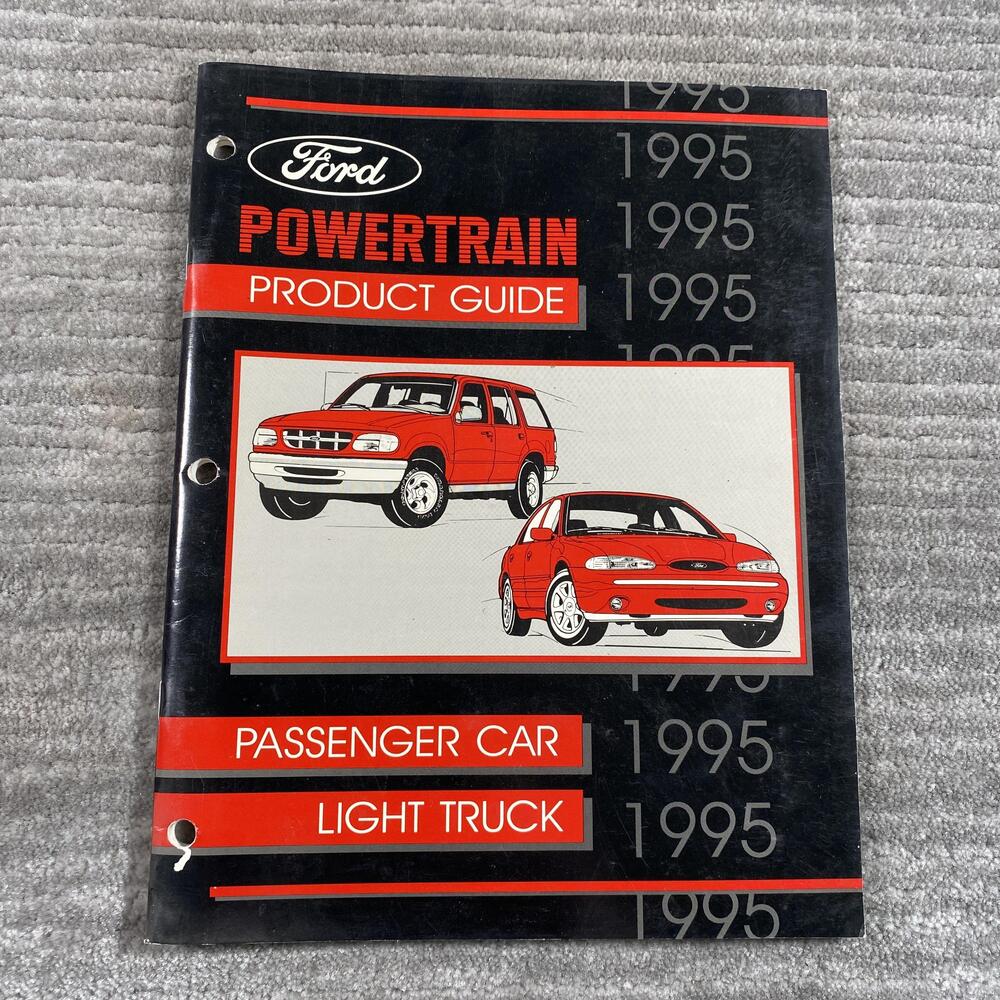 Vintage 1995 Ford Powertrain Product Guide Passenger Car Light Truck PB Black